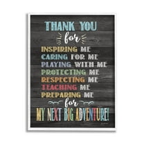 Stupell Next Big Adventure Teacher Appreciation Inspirational Painting White Framed Art Print Wall Art