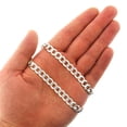 thumbnail image 5 of Genuine Solid Sterling Silver 8.5MM Cuban Curb Link .925 ITProLux Necklace Chains 20" - 30", Silver Necklace for Men & Women, Made In Italy, Capital Jewelry, 5 of 5