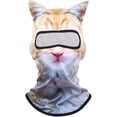 thumbnail image 1 of Pasamontañas de gato 3D oyeftp con orejas y protección UV, 1 of 6