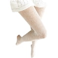 thumbnail image 1 of Fishnet Hollow Out Knitted Patterned Stockings Tights Vertical Strips Pantyhose For Female, 1 of 3