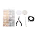 thumbnail image 1 of Anillo de salto accesorios de conector de pulsera broche de langosta 1 Caja de Anillos de Salto de Acero Mixto Broche de Langosta Accesorios de Joyería DIY Set Kit Accesorios Amonsee Otros, 1 of 8