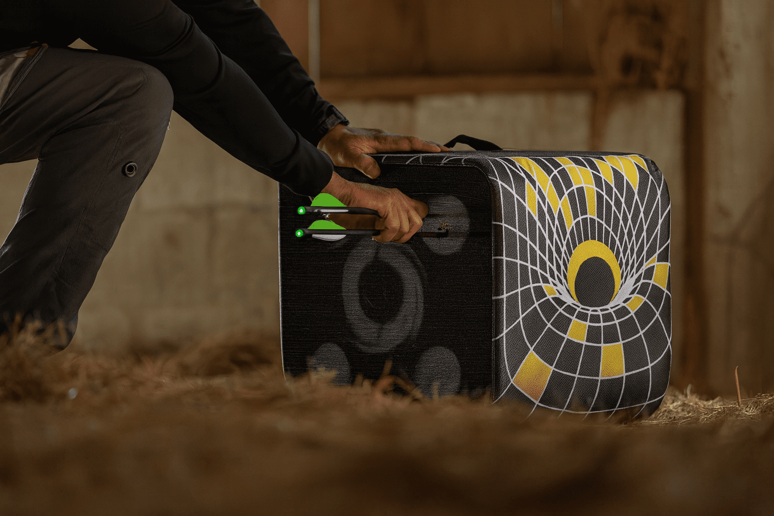 Black Hole High Energy Archery Target, 16", Four Sided Shooting, Crossbow & Compound Bow Capable, 375 FPS+