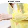 thumbnail image 5 of Visland Long Raincoat Single-breasted Hooded Reusable Men Women Rainy Day Outdoor Hoodie Rain Coat for Garden, 5 of 6