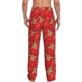 thumbnail image 7 of Salouo Christmas With Cute Deer Print Pajama Pants for Men, Lounge Pants Elastic Waistband Casual Men's sleepwear Loungewear Sleep Pajama Pant -X-Large, 7 of 7