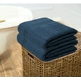 thumbnail image 5 of MALLONI HOME 100% Premium Cotton 2 Pack Oversized Bath Towel Set 28x55 inches, Large Bath Towels, Ultra Absorbant Compact Quickdry & Lightweight Towel, Ideal for Gym Travel Camp Pool - Mineral Blue, 5 of 7