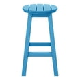 thumbnail image 3 of Costaelm Paradise 24" HDPE Round Outdoor Patio Counter Height Bar Stool, Pacific Blue, 3 of 8