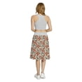 thumbnail image 5 of Women's Skull Doodle Style Funny Bones A-line Printed Skirt Casual Wear, 2XL, Vermilion Tan Black, by Ambesonne, 5 of 6