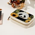 thumbnail image 7 of Panda Sunflower Velvet Portable Storage Box with Removable Compartment – Jewelry Display, Earring Holder, Necklace Holder – Great Gift, 7 of 7