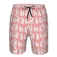 thumbnail image 3 of Fuzoiu Cute Poodle Dog Print Men's Beach Shorts,Men's Swim Trunks,Quick Dry Board Shorts with Pockets,Men's Bathing Suits for Surfing, Running, and Casual Wear-Medium, 3 of 6