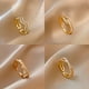 thumbnail image 4 of Red de moda coreana anillo rojo diseño de nicho femenino apertura anillo ajustable ins estilo luz lujo joyería de todos los partidos Apertura ajustable J271 oro JFHHH pequeña, 4 of 5