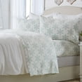 thumbnail image 5 of Great Bay Home Printed Velvet Plush Warm and Cozy Fleece Sheet Set  (Queen, Large Snowflake), 5 of 5