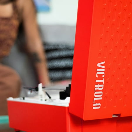Victrola - Re-Spin Sustainable Bluetooth Suitcase Record Player - Poinsettia Red