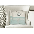 thumbnail image 4 of Ambesonne Nautical Throw Pillow Cover 2 Pack, Vintage Marine Anchor, 18", Seafoam Beige and Black, 4 of 6