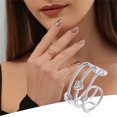 thumbnail image 1 of Anillo de regalo de joyería de temperamento de 2 piezas Wmkox8yii corazón de amor hueco de tres capas, 1 of 1