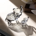thumbnail image 4 of Crystal Elephant Figurines 3.14in Glass Elephants，Animal Collectible Figurines Ornaments Birthday for Christmas Tabletop Decoration for Home Office（White）, 4 of 6