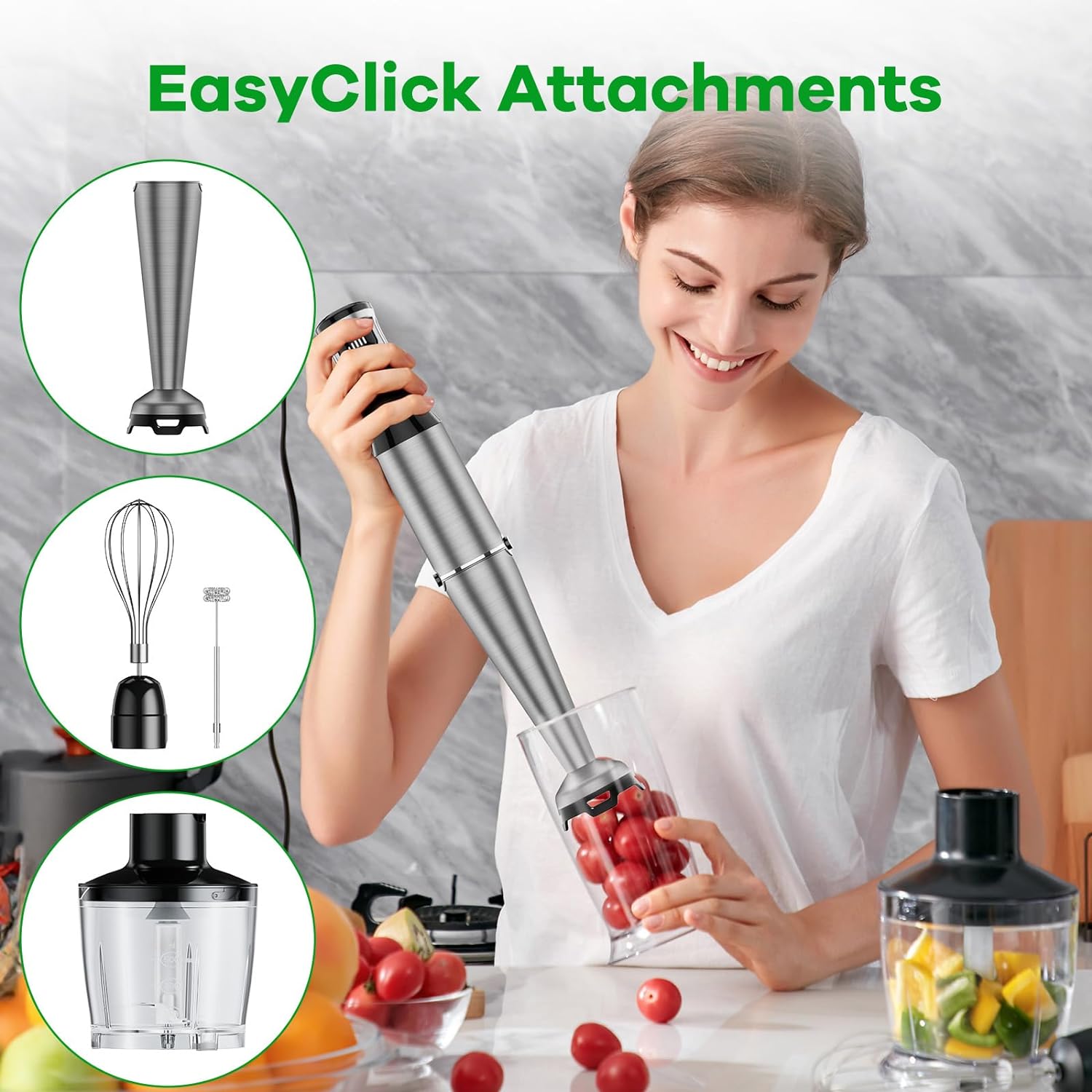 Bitrel 1100W 5-in-1 Immersion Blender Set photo 3