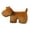 Brown#041, variant on Stuffed Animals Plush Toys for Kids – Cute Soft Puppy Plushie Dog Toy with Collar, Perfect Birthday or Holiday Gift for Children 3+ Years, 20cm Comforting Companion Stuffed Animal White