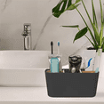 thumbnail image 4 of ckepdyeh Portacepillos de dientes para baños, organizador de pasta de dientes de 5 ranuras con divisor de bambú, almacenamiento de accesorios de baño, 4 of 7