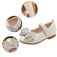 thumbnail image 5 of Akiihool Kids Ballet Shoes Toddler Girls Dress Shoes Little Girls Mary Janes Flats Shoes Toddler (White,7.5), 5 of 9