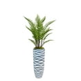 thumbnail image 1 of Vintage Home Artificial Faux Real Touch 64" Tall Fern Plant With Burlap Kit And Resin Planter, 1 of 2
