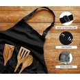 thumbnail image 3 of 2 Pack Adjustable Bib Apron with 2 Pockets Waterdrop Resistant Cooking Kitchen Apron for Men, Women with Long Ties, 3 of 5