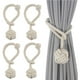 thumbnail image 5 of Cuerda de que hace punto Tiebacks decorativo cortina Holdback cuerda cortina Clip cortina hebil ventana Drapery Tie Backs Clips - 4PCS Beige 4 piezas beige Sunnimix hebillas de cortina amarres, 5 of 8