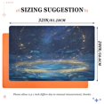 thumbnail image 2 of 32"x20" Door Mat Mat Absorbent & Non-Slip Entryway Rug Washable Floor Mat Magical Night Sky with Fish, 2 of 8