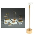 thumbnail image 2 of Gold Jewelry Display Earrings Stand for Bracelet 3x1.5x14cm Multi-Functional Jewelery Organizer Round Base, 2 of 5