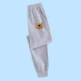 thumbnail image 4 of Odeerbi 4-14 Years Kids Boys Cotton Sweatpants Bear Print Workout Athletic Sports Jogger Pants Summer Elastic Waist Joggers, 4 of 5