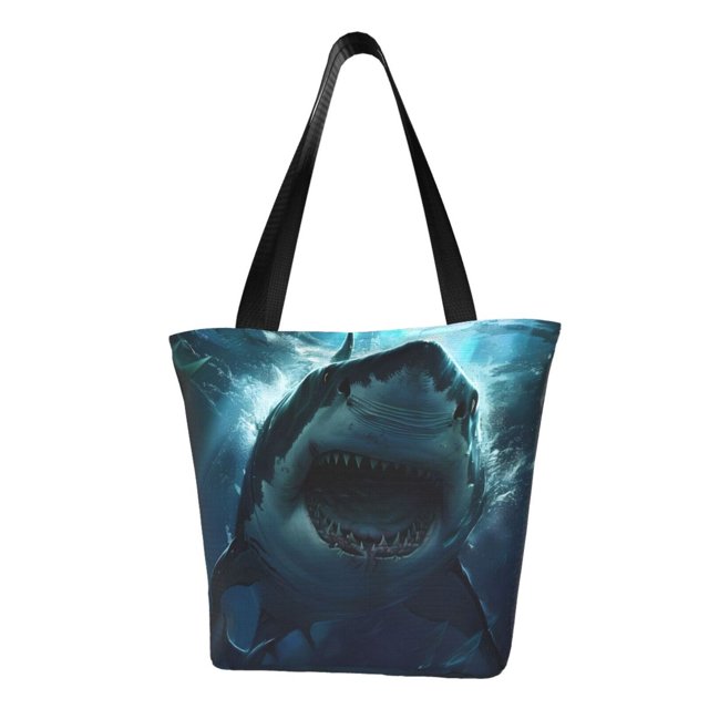 Easygdp Undersea Shark Bolso de Hombro para Mujer, Bolso Bandolera y Cartera de Mano Elegante para Uso Diario
