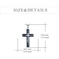 thumbnail image 4 of Cross Necklace Sterling Silver Religious Cross Pendant Jewelry Christian Gifts for Women Men, 4 of 10