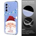 thumbnail image 6 of ELEHOLD Case for Samsung Galaxy A17 5G, Christmas Slim Shockproof Clear TPU Cover, Raised Edge Screen/Camera Protection,C, 6 of 7