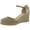 Light Taupe/Canvas, variant on White Mountain Womens Mamba Canvas Ankle Strap Espadrilles