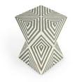 thumbnail image 6 of Butler Anais White And Grey Bone Inlay End Table, 6 of 9