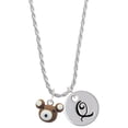 thumbnail image 1 of Delight Jewelry Fimo Clay Teddy Bear Silvertone Script Initial Disc - Q - Charm Necklace, 20"+3", 1 of 4