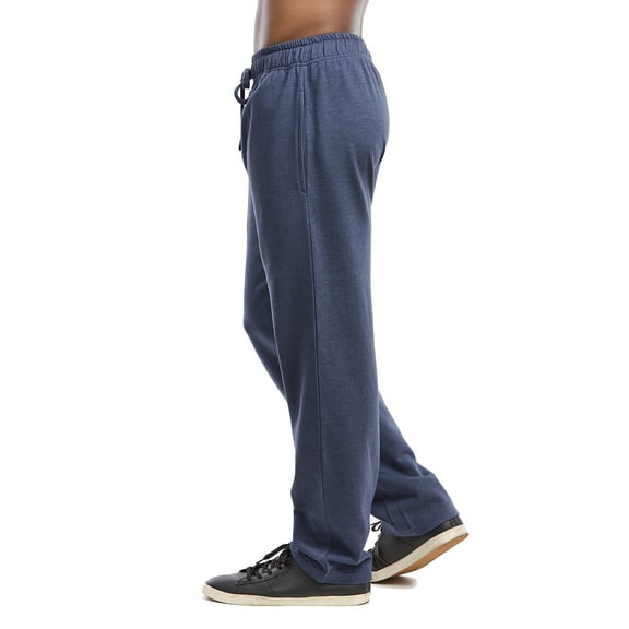Men's Lightweight Fleece Sweatpants (XL, Navy Marl)
