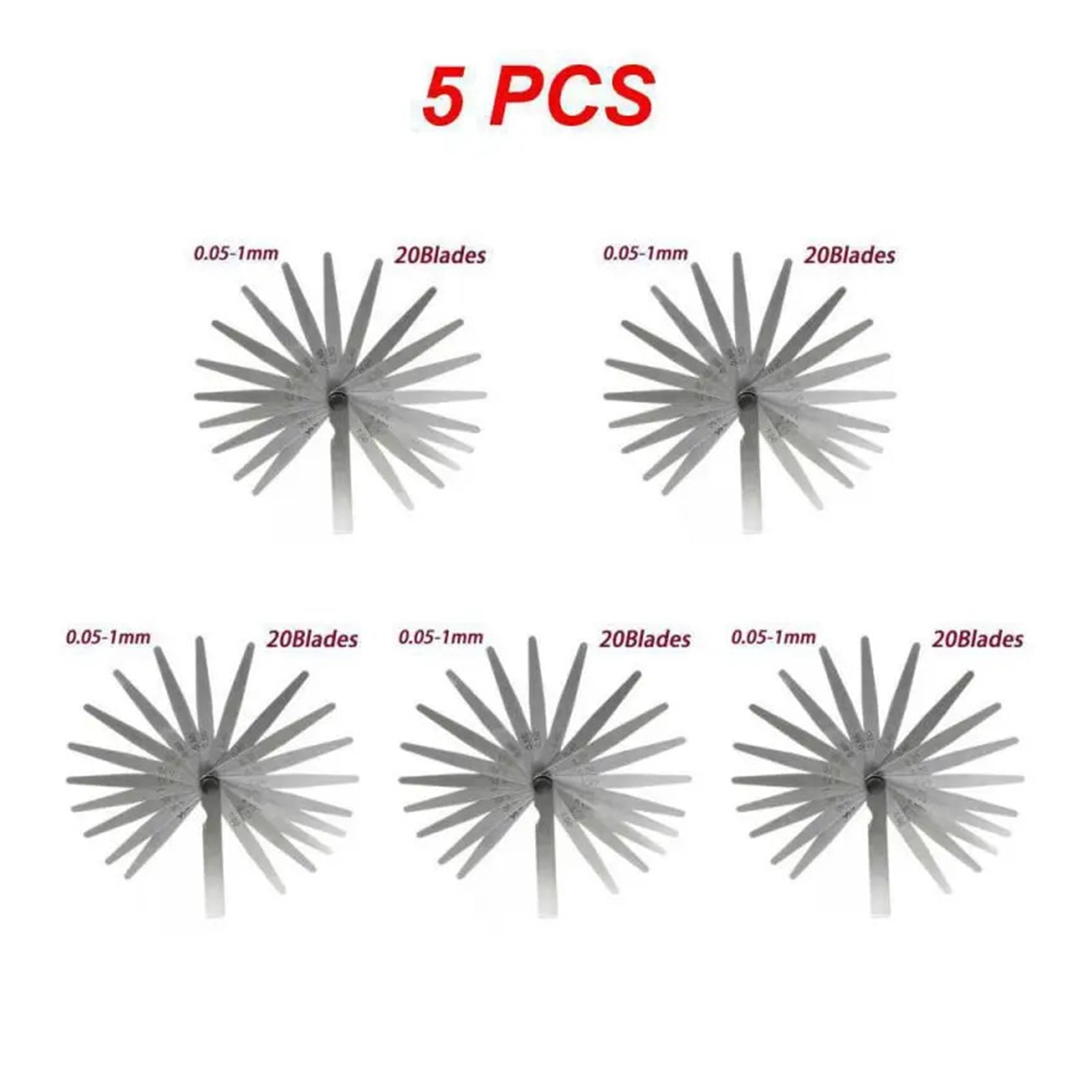 1~10PCS Blades Feeler Gauge Thickness Gauges Measurment Tool Gap Wedge for Engine Valve Adjustment 0.02-1mm Percision Measuring ,Easy Identification