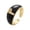 P, variant on Adjustable Crystal Gold Initial Letter Open Ring Women Alphabet Rings Women's Signet Ring Gold Tone Alphabet Rings