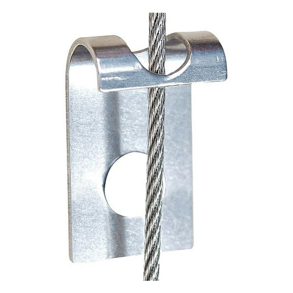 Bird Barrier Netting Bracket,1" L,Silver,PK100 ni-cb10
