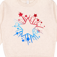 thumbnail image 3 of Inktastic Fourth of July Star Firework Toddler Sweatshirt, 3 of 4
