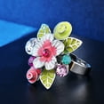 thumbnail image 4 of TopLLC Rings Fashionable Individual Character Drops Oil Flower To Reveal Your Character the ring, 4 of 9