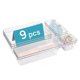 thumbnail image 2 of Clear Plastic Drawer Organizer 9 Compartments for Makeup and Jewelry Large Capacity Storage Box for Beauty Enthusiasts, 2 of 4