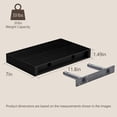 thumbnail image 5 of Mifurn 11.8'' Small Floating Shelves for Wall, Set of 2, Black, 5 of 6