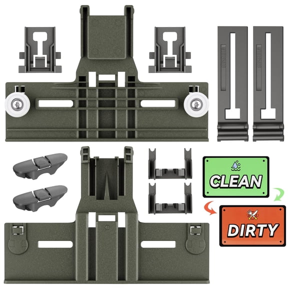 Upgraded W10350375 Dishwasher Top Rack Adjuster Parts for Whirlpool Dishwasher Parts WDT730PAHZ0 WDT750SAHZ0 Upper Rack Parts,WDT