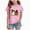 Pink, variant on NOLDARES Girl's V-Neck Graphic Tees Casual Cute Short Sleeve Summer Fall Basic T-Shirt Tops(Blue,11-12 Years)