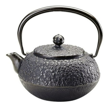 

Joyce Chen 19-Ounce Japanese Cast-Iron Tetsubin Cherry Blossom Chocolate