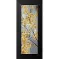 thumbnail image 2 of Nan 7x14 Black Modern Framed Museum Art Print Titled - Forsythia Garden II, 2 of 5