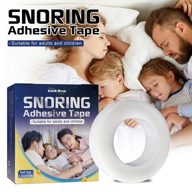 Fiudx Cinta Bucal, Tiras Suaves para Una Mejor Respiración Nasal, Solución para Ronquidos y Un Sueño Tranquilo, Fácil Aplicación para Noches de Descanso Reparador, Uso En Adultos, 9 M de Longitud, Nu