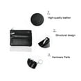 thumbnail image 5 of BE-TOOL Mini Pouch Wallet with Key Ring Zipper Multifunctional Card Case Leather Coin Purse for Men Women Gifts Black, 5 of 7