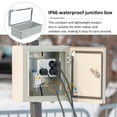 thumbnail image 5 of KALLORY Weather-Resistant Grey Plastic Electrical Junction Box for Outdoor and Indoor Use, and Secure, 5 of 8